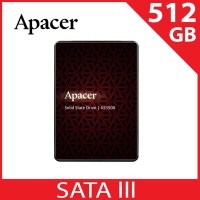 Apacer 宇瞻 AS350X SATA3 2.5吋 512GB SSD 固態硬碟