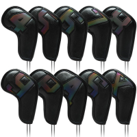 High-end golf iron head cover Iron head cover Wedge cover 4-9 ASPX 10pcs 6 colors