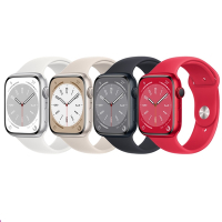 Apple Watch S8 41mm GPS版蘋果手錶 鋁金屬錶殼配運動型錶帶