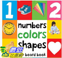 [107美國直購] 暢銷書 Numbers Colors Shapes (First 100) Board book