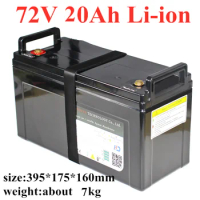 72V 20AH Li-ion Electric Scooter Motorcycle Ebike Battery 72V 3000W Lithium Battery IP68 Waterproof with BMS + Charger