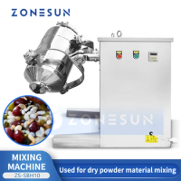 ZONESUN Dry Powder Mixing Machine Agarbatti Masala Coffee Tea Blender Food Chemical Pretreatment Equipment ZS-SBH10