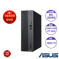 ASUS 華碩 H-S500SER-514400018W 桌上型電腦(i5-14400/8GB/1T+256G SSD/DVD/300W/Win11 Home)
