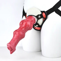 Strap On Dildo Adjustable Universal Women Lesbian Sex Toy Dog Knot Dildo Masturbation Liquid Silicone Dog N-HFCD5060L