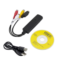 跨境 單路USB監控視頻采集卡ezcap高清AV信號捕捉采集器1080p