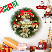 聖誕花環 聖誕花圈 聖誕裝飾 聖誕節裝飾花環掛件拍照裝扮場景布置藤條聖誕樹掛飾周邊牆掛門掛『XK02719』