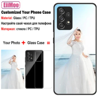 Custom Photo Glass Cases For Samsung Galaxy A50 A30 A20 A20E A10 A70 S8 S9 Plus S6 S7 Edge A8S A9S A6S A40 A60 M40 M20 M10 M30 S