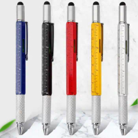 Function With Scale Capaciative pen Gadget Pen Tool Ballpoint Pen Flat-blade Screwdriver Replacement refill Cross Screwdriver