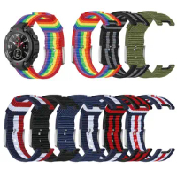 Watch Strap for Huami Amazfit T-Rex TRex Woven canvas watchband for Amazfit T Rex Correa Wristband Replaceable Bracelet