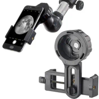 Cell Phone Telescope Adapter Holder Spotting Scope Bracket Binoculars Mount Microscope Support