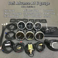 Defi Advance A1 OBD2 Car Meter Defi 6 Gauges + ZD in Series Water Temp Volts Oil Press Oil temp Tachometer RPM Boost
