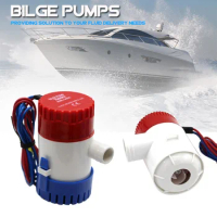 Boat Bilge Water Pump, Boat, Seaplane or Houseboat Engine Device, 12V, 24V, 1100GPH, 750GPH