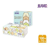 【MAY FLOWER 五月花】角落小夥伴抽取式衛生紙_粉藍(100抽x12包x6袋_角落生物)
