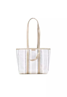 Balenciaga 二手 Balenciaga 中型編織小牛皮 Barbes East West 購物袋