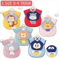JM0085 Bibs Anak Premium Safari Baby Bib Celemek Baju Anak Lucu Celemek Apron Baju Anak Korea Kekini