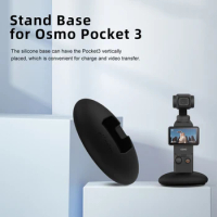 For DJI Osmo Pocket 3 Desk Dock Black SiliconeFor DJI Osmo Pocket 3 Vertical Support Base