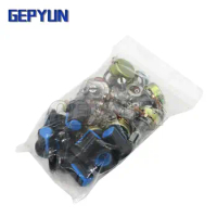 9PCS WH148 Rotary Potentiometer With Knob Cap Blue AG2 B1K~B1M 1K 2K 5K B10K 20K 50K 100K 500K 1M Ohm 15MM Linear Taper AG2