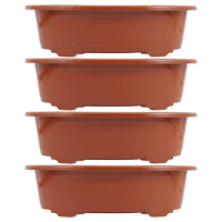 Plastic Flowerpots Planting Pots Bonsai Tray Succulent Pots Planting Pot Bonsai Holder Home Bonsai Pot