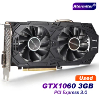 Atermiter Graphic Card GTX 1060 3GB 192Bit GDDR5 Video Cards GTX1060 GPU