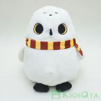 boneka burung hantu hedwig snowy owl putih syal merah kuning large