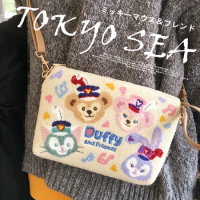 Tokyo Disney Ses Duffy and Friends Stella Lou Gelatoni ShellieMay Stuffed Plush Bag Kawaii Handbag Gifts for Kids