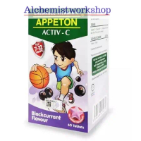Appeton Activ-C 7-12 years Chewable Vitamin C Blackcurrant/ Orange 60's