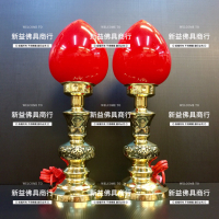 📣新益佛具商行📣純銅製蓮寶燈 台灣製神明燈 1尺3高 佛燈 公媽燈 祖先燈 純銅製 供佛用品 銅器用品