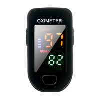 OXI-1 居家手指偵測血氧機 運動專用-黑(運動專用 一鍵偵測儀 LED螢幕 血氧 健康監測)