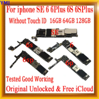 For iPhone 5 5C 5S SE 6 6 Plus 6S 6s Plus Motherboard Without Touch ID,Full Functions for iphone 6 Logic Mainboard NO ID Account