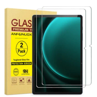 [2 PCS] Tempered Glass For Samsung Galaxy Tab S9/S9 FE,2.5D Curved Edge, Crystal Clear, For S9 FE Anti Scratch 11-inch