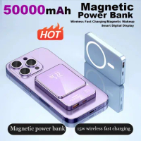 For Xiaomi power bank 50000mAh wireless magnetic power bank Magsafe 22.5W super fast charging suitable for iPhone Samsung Huawei
