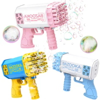 36 Holes Bubble Guns Kids Toys Electric Automatic Soap Rocket Bubbles Machine Outdoor Wedding Party Toy Children Birthday Gifts