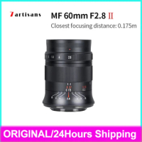 7artisans 60mm F2.8 II APS-C Macro Lens For Sony E ZVE10 Nikon Z Z6II Fuji XF Canon EF-M M50 Canon RF R6 M4/3 Leica T TL SL