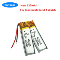 1-10pcs New 3.7V PL401226V 130mAh Replacement Battery For Xiaomi Mi Band 4 Band4 GPS Mountaineering Running Watch 2 Wire