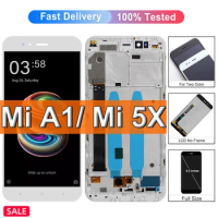 Tested Well For Xiaomi Mi A1 LCD Display+Touch Screen Digitizer Assembly For Xiaomi MiA1 Mi 5X Mi5X MDG2 MDI2 Display With Frame