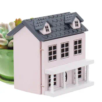 Wood Doll Houses for Girls Villa Small House Miniature Doll House Doll House Mini Furniture Cute Pocket Villa Small House for