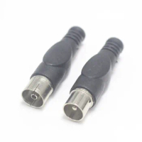 2pairs Solder-free 9.5mm cable TV male plug Antenna closed-circuit user RF head Coaxial TV connector