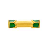 Pure 24K Yellow Gold Bracelet 3D 999 Gold Colourful Tube Beads Bracelet