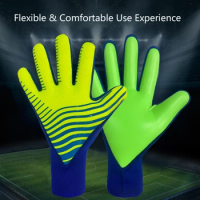 Soccer Goalie Gloves Goalkeeper Gloves with Fingersave Wrist Protections Strong Grip Goalkeeper Gloves for Youth, Adults