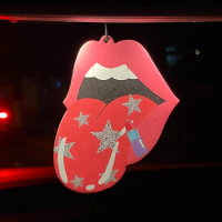 Car Aromatherapy Perfume Air Freshener Japanese Cartoon Animation Rearview Mirror Fragrance Pendant Toilet Air Vent Lipstick