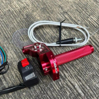 Gas Spontan Acerbis Full Cnc 1 Kabel Plus Saklar Kanan Model KTC Universal Untuk Semua Motor - RED A