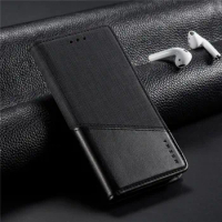 Wallet Case For OPPO Realme X50 5G X2 Pro 5 5S 5 Pro Cover Luxury Spliced Leather Magnetic Closure Flip Case