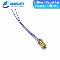 10pcs 5V laser head 3V laser diode sensor dotted copper semiconductor laser tube 6MM outer diameter