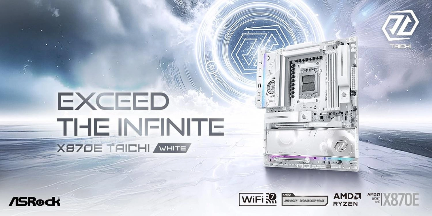 ASRock が初のオールホワイトフラッグシップモデルを発表： Ryzen 9