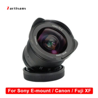 7artisans 12mm f2.8 Ultra Wide Angle Lens for Sony E-mount APS-C Mirrorless Cameras A6500 A6300 A7 Manual Focus Prime Fixed Lens