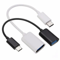 Type C OTG USB Cable For Huawei Honor 9 + Xiaomi Mi 9 Android MacBook Mouse Gamepad Tablet PC Type-C OTG Adapter Cable