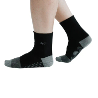 【京美】10雙組能量健康按摩襪-寬口黑
