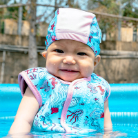 【Splash About 潑寶】嬰兒 保暖泳衣 連身- 水母寶藏(嬰兒連身泳衣)