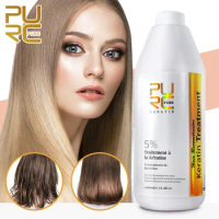 PURC 5% Brazilian Keratin Hair Straightening Treatment Smoothing Professional Hair Care Products Beauty Health PURE 1000ml