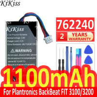 1100mAh KiKiss Powerful Battery 762240 For Plantronics BackBeat FIT 3100/3200 Charging Case